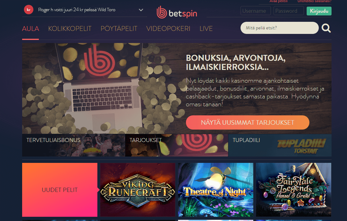 Betspin maanantai kampanja