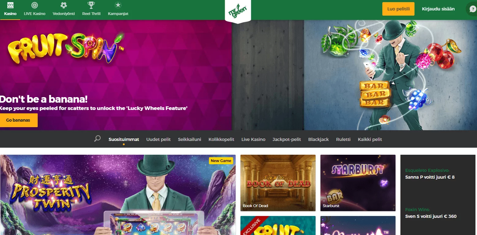 MrGreen heinäkuun kampanjat