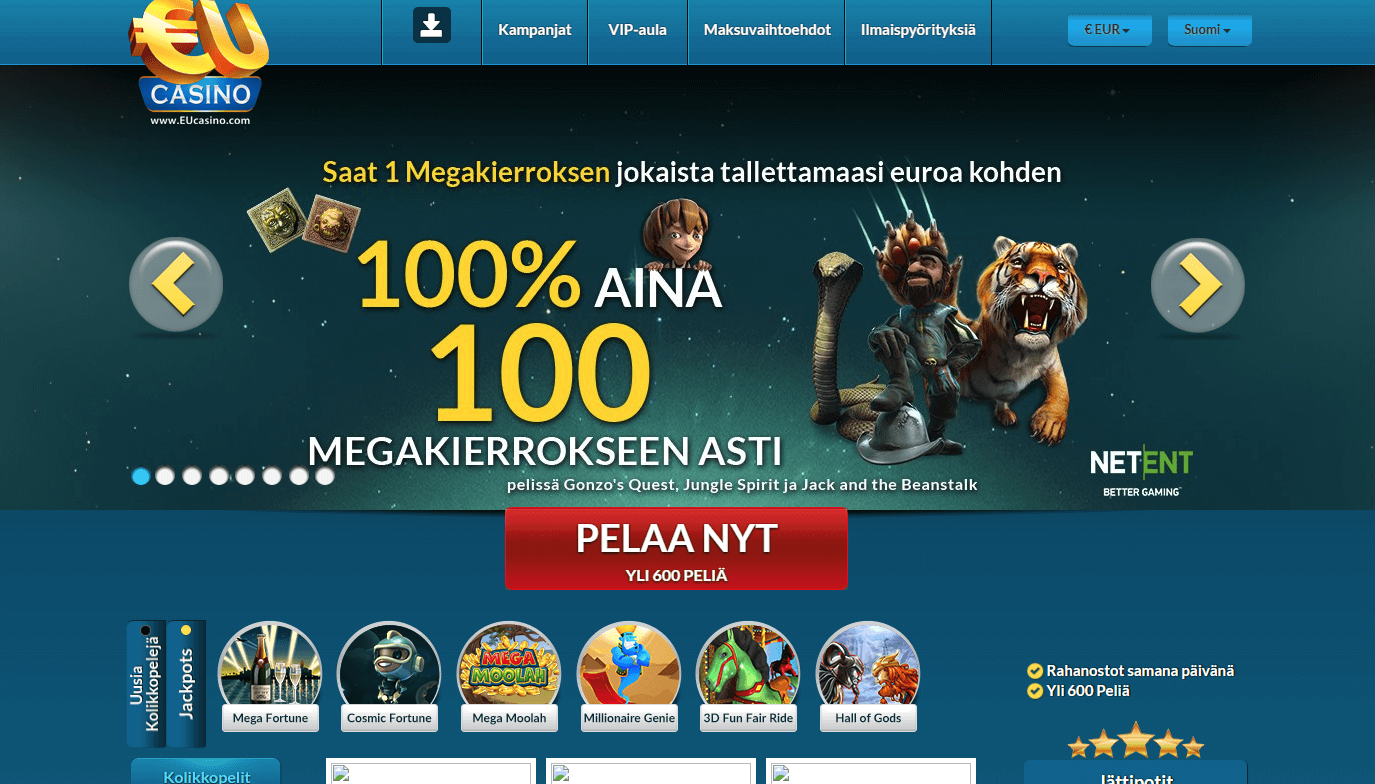 EUcasino joulukampanja