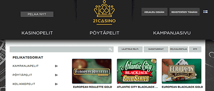 21Casino bonus