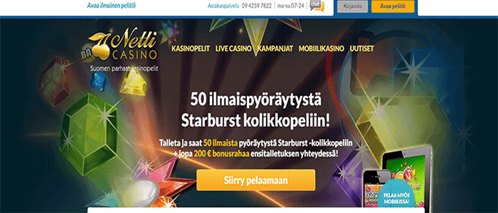 Netticasino.com ilmaiskierroksia