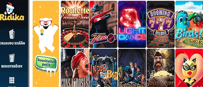 Ridika casino bonus