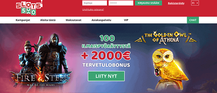 Slots500 casino bonus