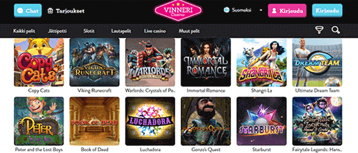 Vinneri casino bonus