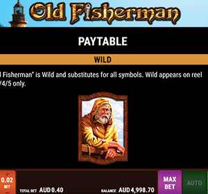 Old Fisherman kolikkopeli