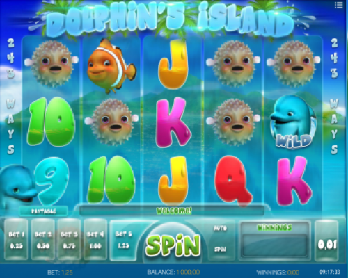 Dolphin's Island kolikkopeli