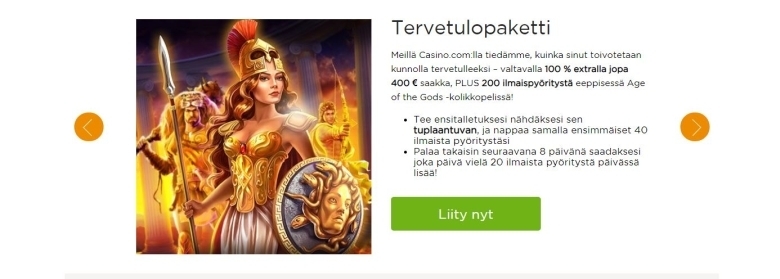 Casino.com tervetuloekstra