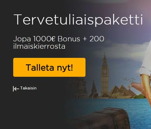 CasinoCruisen ensimmäiset tervetuloedut