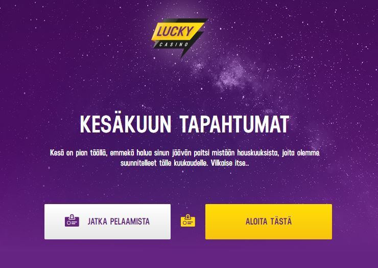 Lucky Casinon kesäkuun tapahtumat