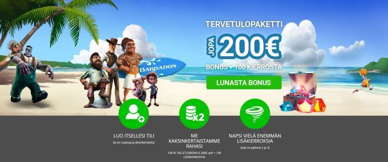 Barbados Casino ja tervetulotarjous