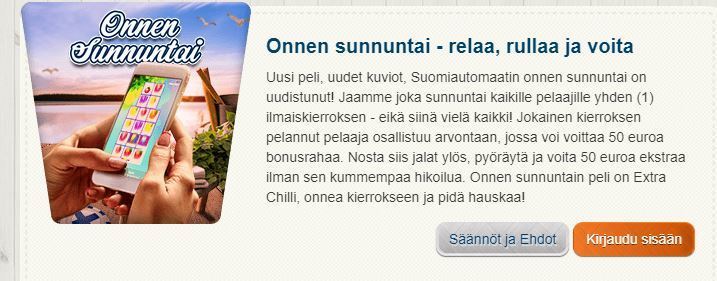 Suomiautomaatti - Onnen sunnuntai