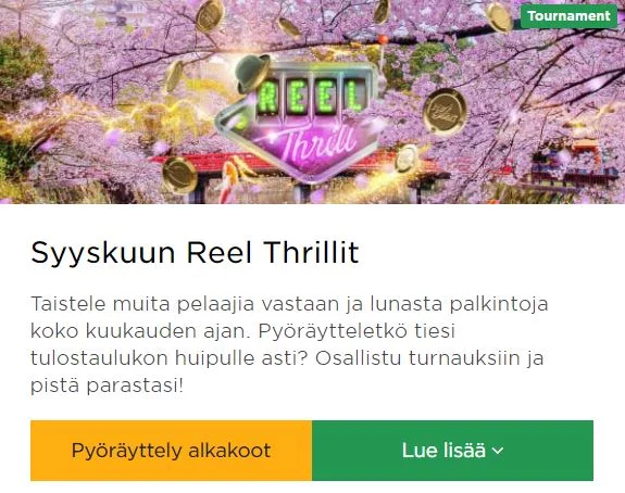 Mr Green - syyskuun thrillit
