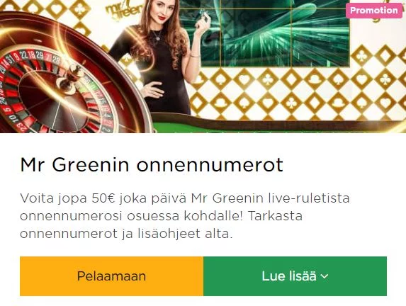 MrGreen - Live Ruletti