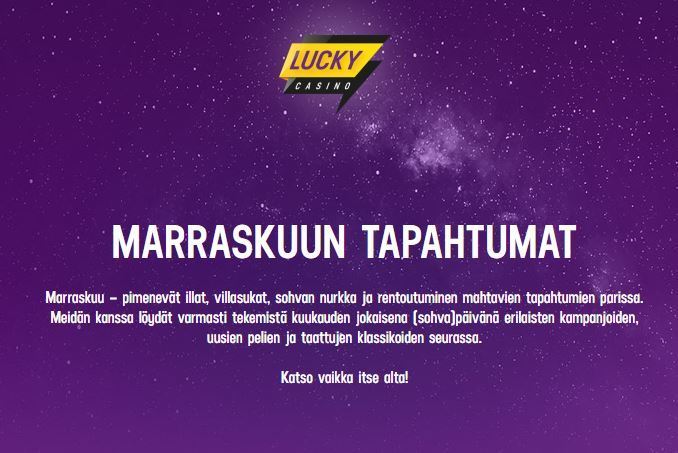 Lucky Casinon marraskuu